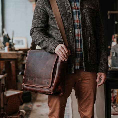 leather shoulder bag flannel